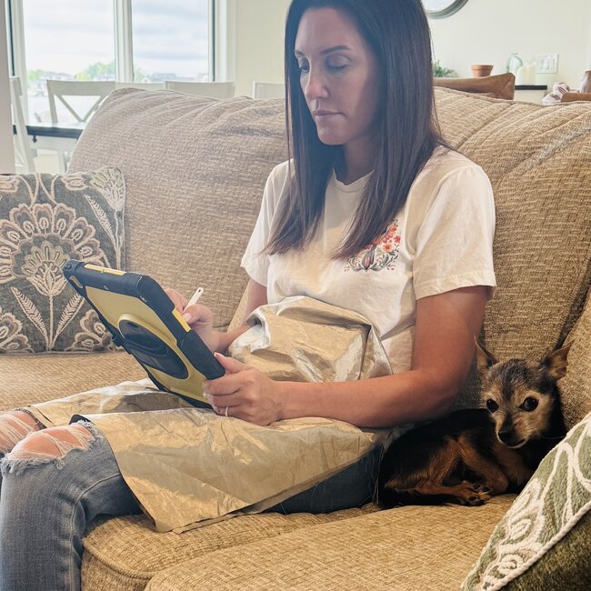 EMF Anti Radiation Protection Faraday Fabric 19.5"x42" - Silver Gold Phone Signal Blocking 5G