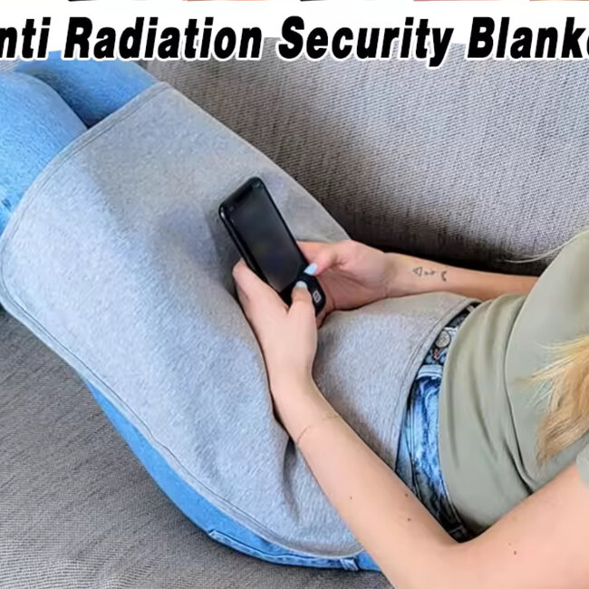 EMF Anti Radiation Protection Blanket 18"x18" - Black Phone Signal Blocking Faraday Fabric 5G