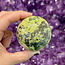 Serpentine in Pyrite Sphere Orb - 55mm