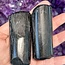 Black Tourmaline Polished Standing Free Form - Medium (3-4")