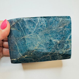 Polished Blue Apatite Free Form Large - Specimen #1 Polished Blue Apatite Free Form Large - Specimen #1