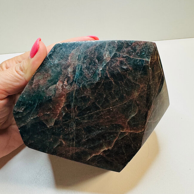 Polished Blue Apatite Free Form Large - Specimen #4