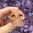 Strawberry (Red Guava) Quartz Skull - Medium 2" Carving