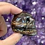 Gold Tiger Iron Skull - Medium 2" Carving (Gold Tiger Eye & Hematite)