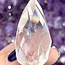 Clear (Crystal) Quartz Faceted Flames - Medium 2" Carving Rainbows