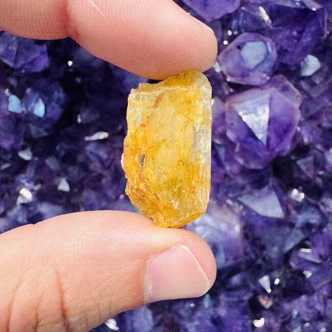 Yellow Richterite - Rough Raw Natural