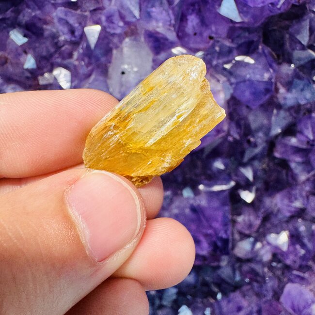 Yellow Richterite - Rough Raw Natural