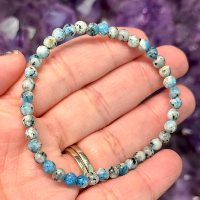 K2 Blueberry Jasper Bracelets - 4mm Mini