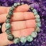 Pyrite in Green Jade Bracelets  - 8mm