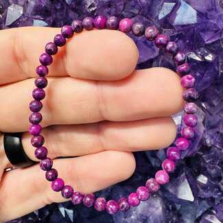 Charoite Bracelets - 4mm Mini Charoite Bracelets - 4mm Mini