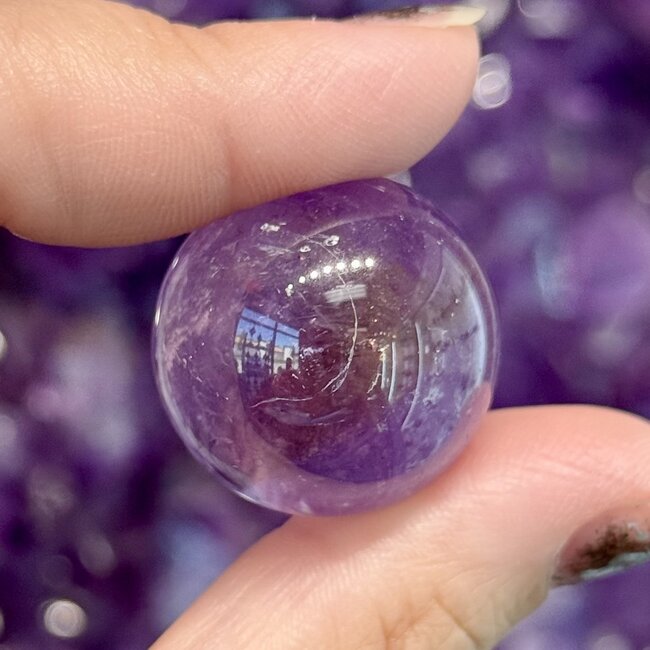 Ametrine (Amethyst Citrine) Sphere Orb - 20-25mm