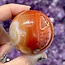 Banded Carnelian Sphere Orb - 45mm