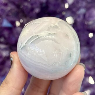 Pink Mangano Calcite Sphere Orb - 50mm