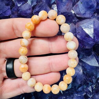 Orange Calcite Bracelets - 8mm