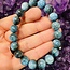 Blue Ice (Glacierite Nakaurite) Bracelets - 9-10mm
