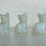 Opalite Cats Kitten Kitty - Medium 1.5" Animal Carving Figurine