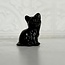 Goldsheen (Gold Sheen Golden) Obsidian Sitting Cats Kitten Kitty - Small 1" Animal Carving Figurine