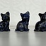 Sodalite (Blue Spot) Cats Kitten Kitty - Medium 1.5" Carvings