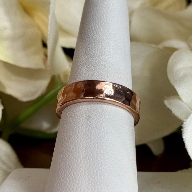 Copper Rings - Adjustable Dimpled Magnetic