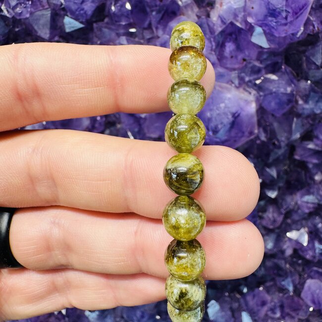 Green Peridot Bracelets - 8mm
