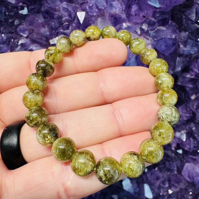 Green Peridot Bracelets - 8mm