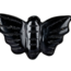Black Obsidian Moth - Animal Carving Figurine 1.25"