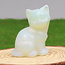 Opalite Cats Kitten Kitty - Medium 1.5" Animal Carving Figurine