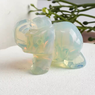 Opalite Elephants - Small 1.5" Carving Animal