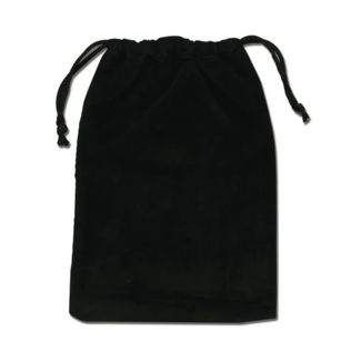 Black Velvet Drawstring Tarot Crystal Bag - 7" x 5" Black Velvet Drawstring Tarot Crystal Bag - 7" x 5"