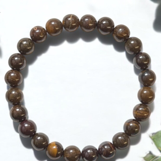 Natural Tiger Iron (Mugglestone) Bracelets - 8mm Natural Tiger Iron (Mugglestone) Bracelets - 8mm