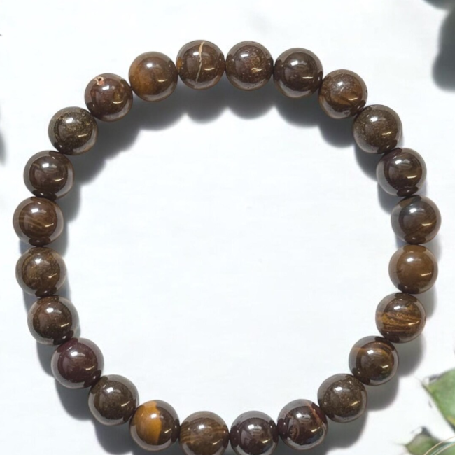 Natural Tiger Iron (Mugglestone) Bracelets - 8mm