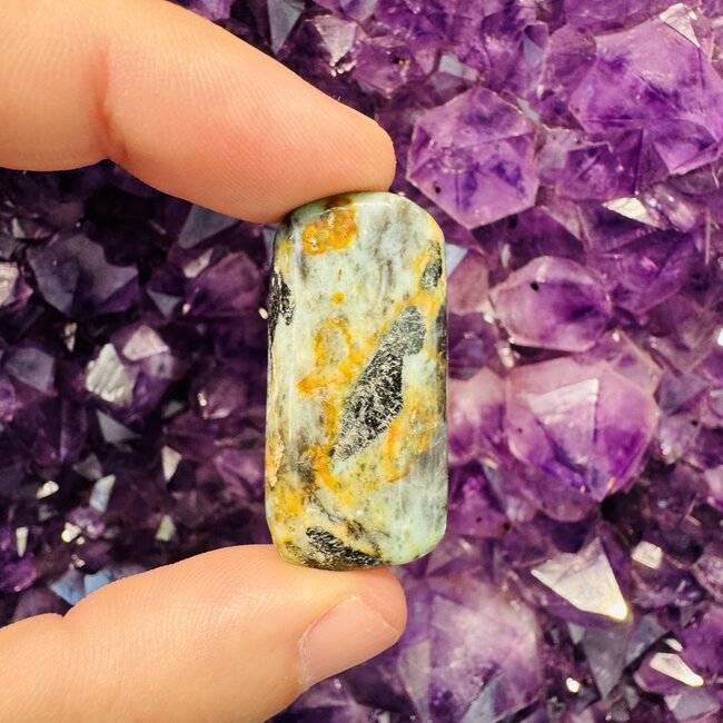 Cuprite Chrysocolla Black Tourmaline - Tumbled