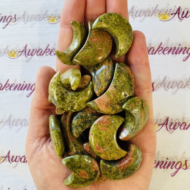 Unakite Jasper Medium Moons