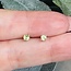 Peridot Earrings - 3mm Faceted Studs Claw Prong Set - Sterling Silver Gemstone Jewelry