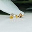 Citrine Earrings - 3mm Faceted Studs Claw Prong Set - Sterling Silver Gemstone Jewelry