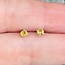 Citrine Earrings - 3mm Faceted Studs Claw Prong Set - Sterling Silver Gemstone Jewelry