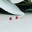 Rhodolite Garnet Earrings - Faceted Studs 3mm - Sterling Silver Gemstone Jewelry