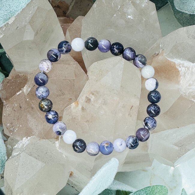 Russian Tiffany Stone (Bertrandite) Bracelets - 7-8mm