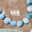 Blue Ice (Glacierite Nakaurite) Bracelets - 9-10mm
