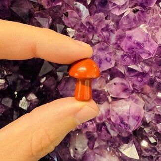 Red Jasper Mushrooms - Mini