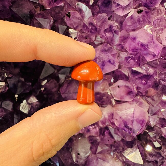 Red Jasper Mushrooms - Mini