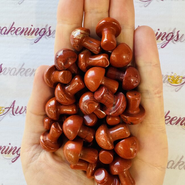 Red Jasper Mushrooms - Mini