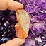 Orange Tangerine Aura Clear Quartz - Medium Rough Raw