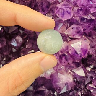 Aquamarine Spheres Orbs - 15-20mm Mini