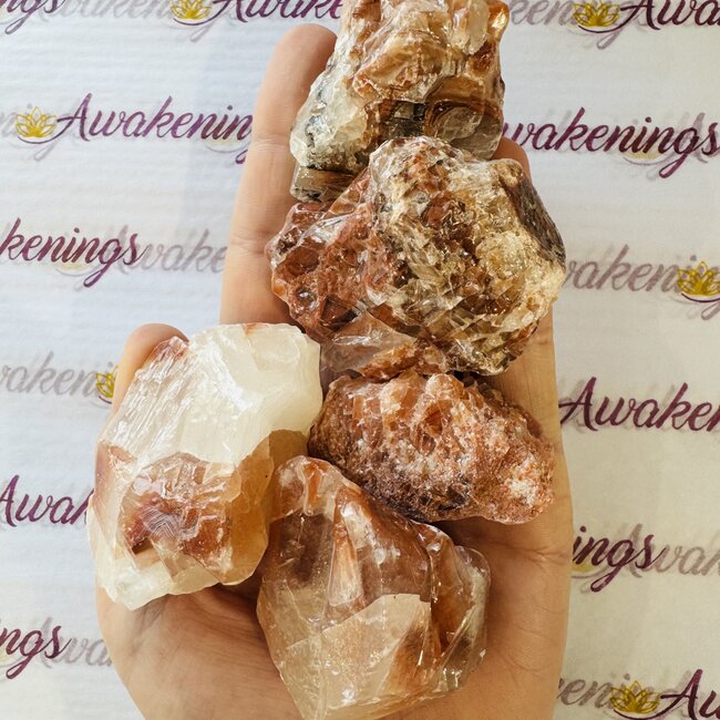 Bi Colored Calcite - Rough Raw Natural - Medium