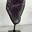 Amethyst Druzy on Black Stand Pin - #1 8.5" Rough Raw Natural Specimen