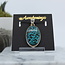 Natural Turquoise Pendant - Oval Bezel Set Sterling Silver
