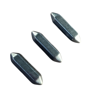 Hematite Double Terminated DT Points - Small Faceted Massage Wand 1.5"