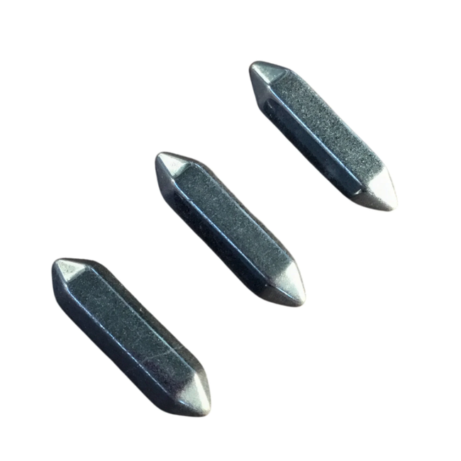 Hematite Double Terminated DT Points - Small Faceted Massage Wand 1.5"