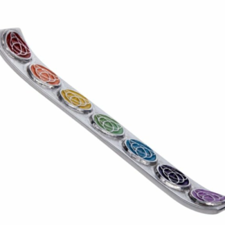 Incense Stick Burner Sled Metal Holder Boat Carved Canoe - Celtic Trinity